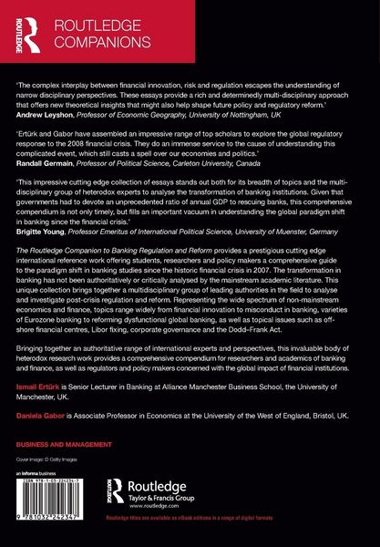 Produktbild: The Routledge Companion to Banking Regulation and Reform