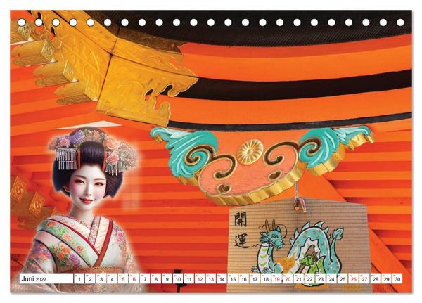 Produktbild: Farbenfrohes Japan (Tischkalender 2027 DIN A5 quer), CALVENDO Monatskalender