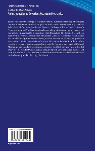 Produktbild: An Introduction to Covariant Quantum Mechanics