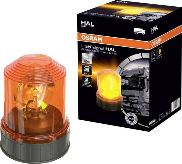 Produktbild: Osram Automotive Rundumleuchte Light Signal Halogen Beacon Light RBL101 24 V &uuml;ber Bordnetz Schraubmontage Orange