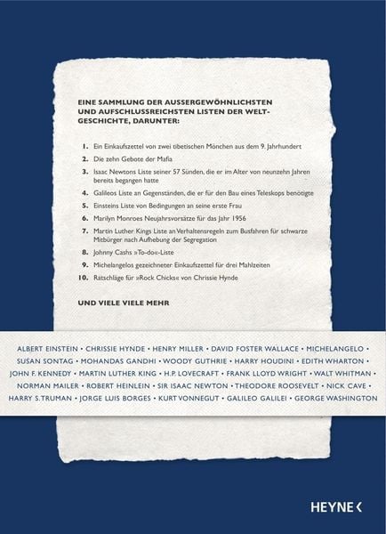 Produktbild: Lists of Note
