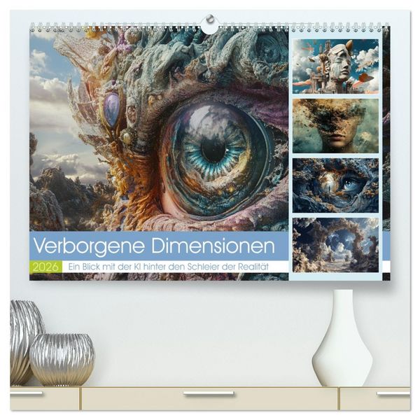 Produktbild: Verborgene Dimensionen (hochwertiger Premium Wandkalender 2026 DIN A2 quer), Kunstdruck in Hochglanz
