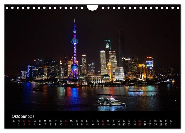 Produktbild: China 2026 - Metropolen und Landschaften (Wandkalender 2026 DIN A4 quer), CALVENDO Monatskalender