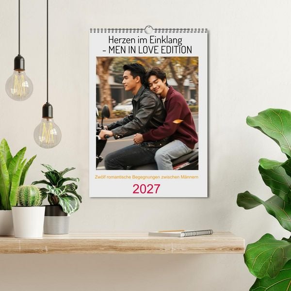 Produktbild: Herzen im Einklang - MEN IN LOVE EDITION (Wandkalender 2027 DIN A3 hoch), CALVENDO Monatskalender