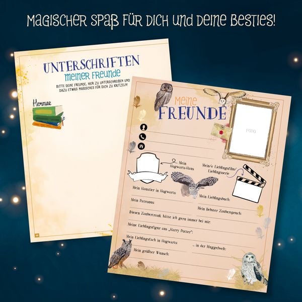 Produktbild: Mein inoffizielles Harry-Potter-Zauberbuch f&uuml;r magische Schulpausen. Zauberhafte Besch&auml;ftigungen, R&auml;tsel, Challenges und mehr.