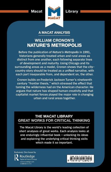 Produktbild: An Analysis of William Cronon's Nature's Metropolis