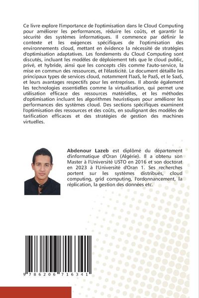 Produktbild: Optimisation dans le Cloud Computing