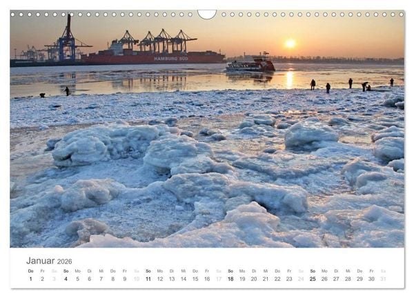 Produktbild: Faszination Schifffahrt - Meere und Hafenst&auml;dte (Wandkalender 2026 DIN A3 quer), CALVENDO Monatskalender
