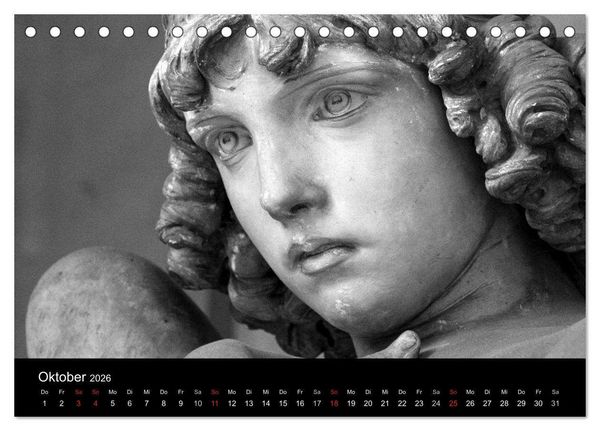 Produktbild: Lebende Steine - Skulpturen auf dem Friedhof Staglieno (Tischkalender 2026 DIN A5 quer), CALVENDO Monatskalender