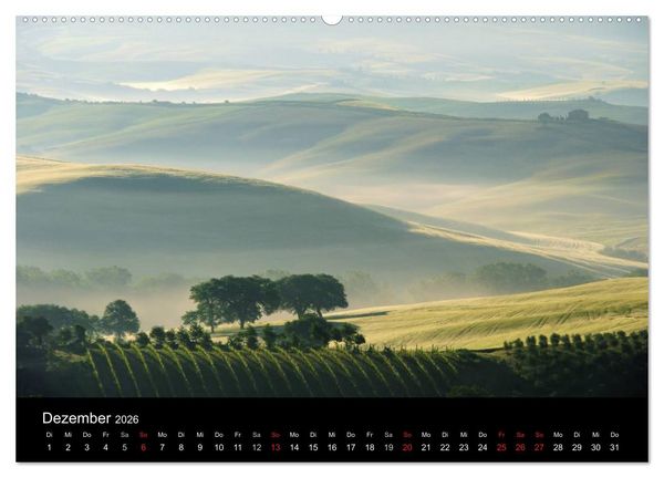 Produktbild: Toskana &ndash; Traumlandschaft in Italien (hochwertiger Premium Wandkalender 2026 DIN A2 quer), Kunstdruck in Hochglanz