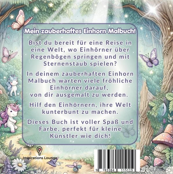Produktbild: Einhorn-Abenteuer: Malbuch f&uuml;r M&auml;dchen - 50 magische Ausmalvorlagen!