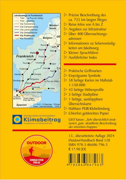 Produktbild: Frankreich: Jakobsweg Via Podiensis von Le Puy-en-Velay nach Saint-Jean-Pied-de-Port