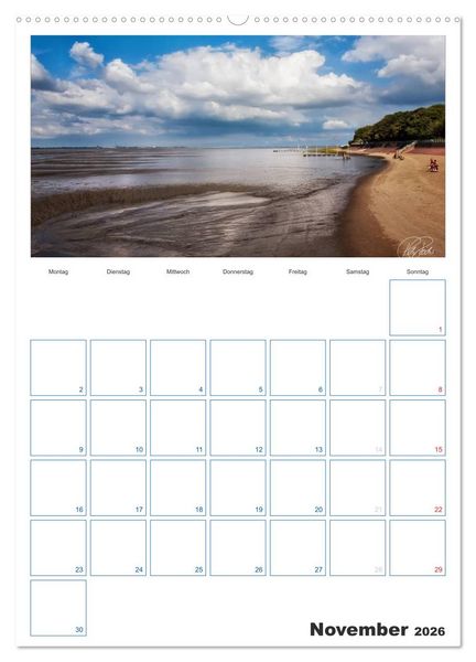Produktbild: Friesland - Nordseebad Dangast (hochwertiger Premium Wandkalender 2026 DIN A2 hoch), Kunstdruck in Hochglanz
