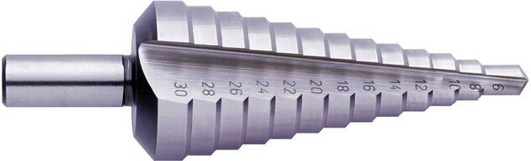 Produktbild: Exact 05330 HSS Stufenbohrer Gesamtl&auml;nge 86mm 3-Fl&auml;chenschaft 1St.