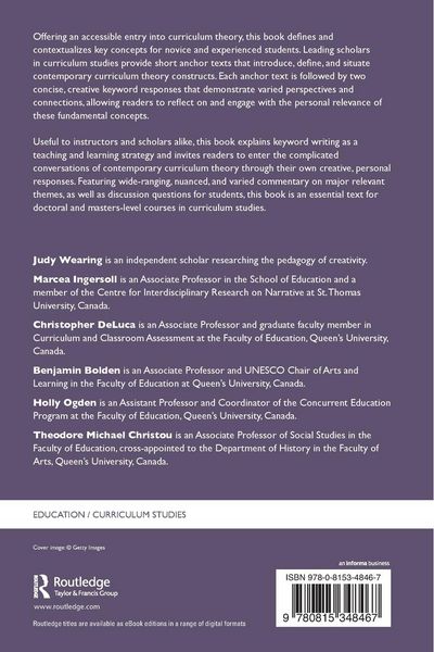 Produktbild: Key Concepts in Curriculum Studies