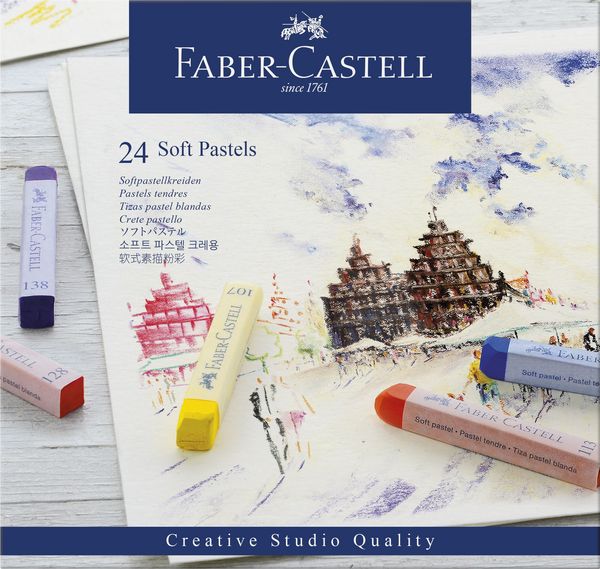 Produktbild: Faber-Castell Softpastellkreiden, 24er Set Etui