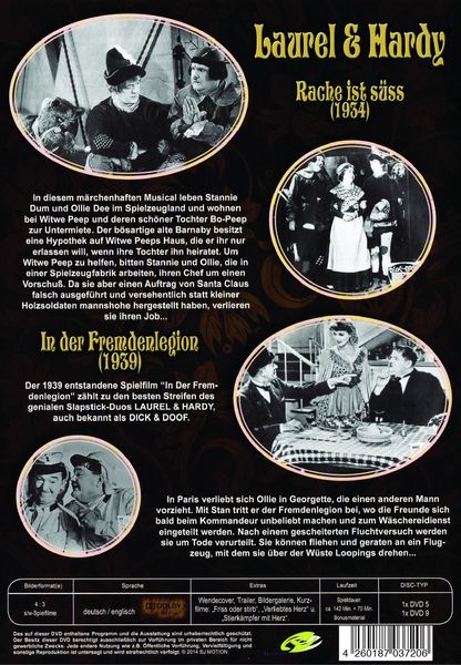 Produktbild: Laurel & Hardy: Rache ist s&uuml;&szlig;, In Der Fremdenlegion [2 DVDs]
