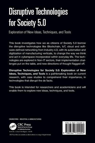 Produktbild: Disruptive Technologies for Society 5.0