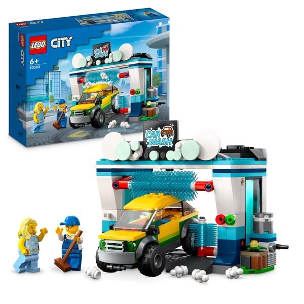 LEGO City 60362 Autowaschanlage mit Spielzeug-Auto für Kinder
