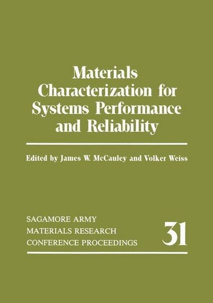 Produktbild: Materials Characterization for Systems Performance and Reliability