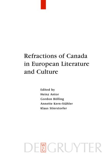 Produktbild: Refractions of Canada in European Literature and Culture