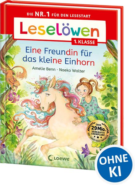 Leselöwen 1. Klasse - Eine Freundin für das kleine Einhorn, Gebundene Ausgabe von Amelie Benn, Loewe, 9783743218239