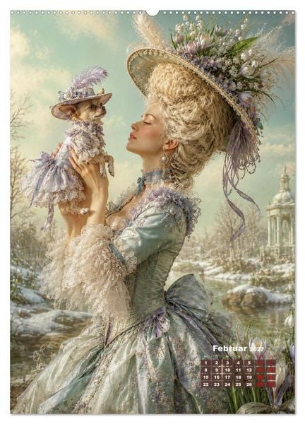 Produktbild: Rococo Tr&auml;ume (Wandkalender 2027 DIN A2 hoch), CALVENDO Monatskalender