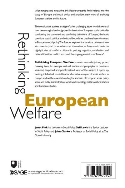 Produktbild: Rethinking European Welfare