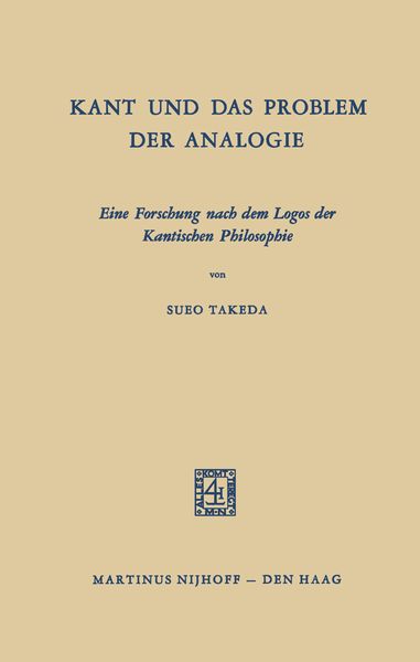 Produktbild: Kant und das Problem der Analogie