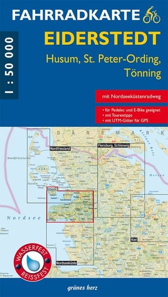 Fahrradkarte Eiderstedt, Sonstige von , Grünes Herz, 9783866362932