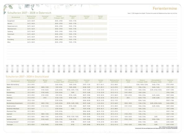 Produktbild: Tischkalender Schuljahr 26/27