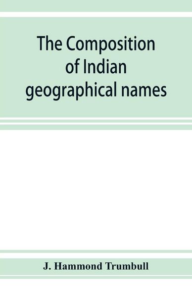 Produktbild: The composition of Indian geographical names