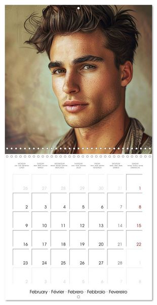 Produktbild: Men with irresistible charm (Wall Calendar 2026 12 &times; 12 Inch) CALVENDO 12 Month Wall Calendar