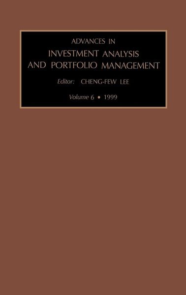 Produktbild: Advances in Investment Analysis and Portfolio Management