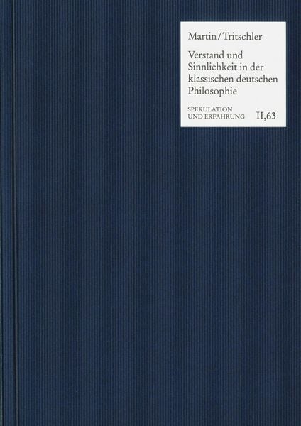 Produktbild: Verstand und Sinnlichkeit in der klassischen deutschen Philosophie