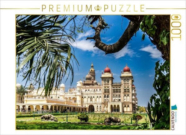 Produktbild: CALVENDO Puzzle Amba Vilas Palast | 1000 Teile Lege-Gr&ouml;&szlig;e 64x48cm Foto-Puzzle f&uuml;r gl&uuml;ckliche Stunden