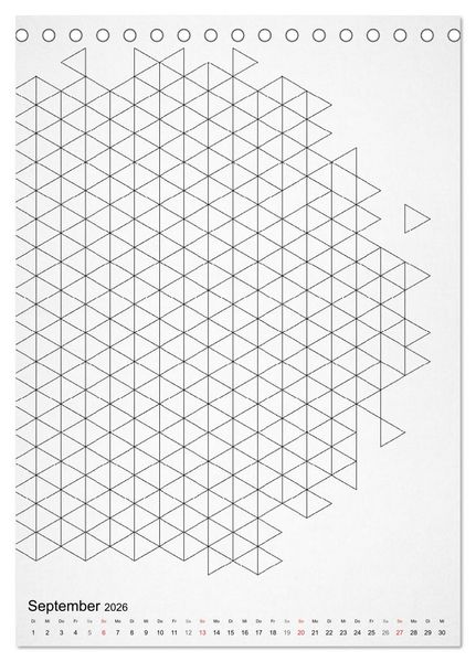 Produktbild: Geometric Graphik Art (Tischkalender 2026 DIN A5 hoch), CALVENDO Monatskalender