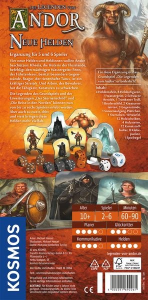 Produktbild: Andor Neue Helden Erg&auml;nzung 5/6 Spieler