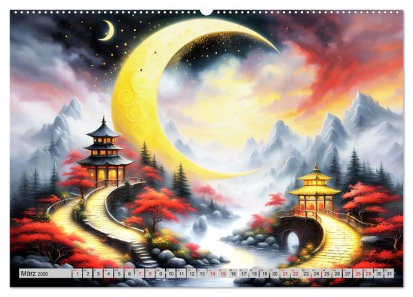 Produktbild: Mondsichelzauber Eine Reise durch die Natur (Wandkalender 2026 DIN A2 quer), CALVENDO Monatskalender