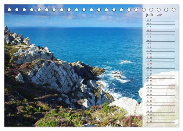 Produktbild: Bretagne La presqu'&icirc;le de Crozon (Calendrier de bureau 2026 DIN A5 vertical), CALVENDO calendrier mensuel