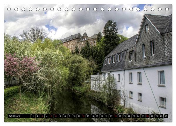 Produktbild: Burgen und Schl&ouml;sser der Eifel (Tischkalender 2026 DIN A5 quer), CALVENDO Monatskalender