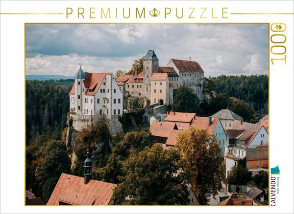 CALVENDO Puzzle Burg Hohnstein 1000 Teile Lege-Größe 64x48cm Foto-Puzzle für glückliche Stunden