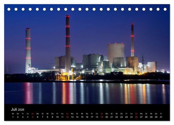 Produktbild: Ruhrlights II - Nachtlichter des Ruhrgebietes (Tischkalender 2026 DIN A5 quer), CALVENDO Monatskalender