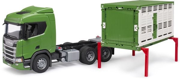 Produktbild: bruder 03548 Scania Super 560R Tiertransport-LKW mit Rind