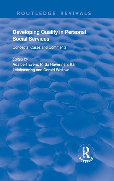 Produktbild: Developing Quality in Personal Social Services