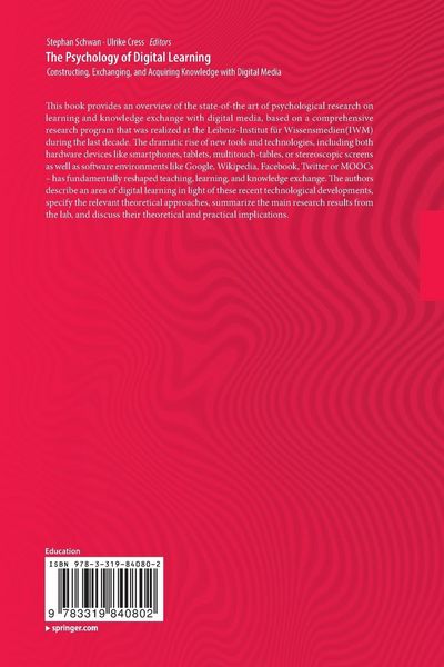 Produktbild: The Psychology of Digital Learning