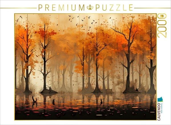 CALVENDO Puzzle Goldener Herbst | 2000 Teile Lege-Größe 90x67cm Foto-Puzzle für glückliche Stunden