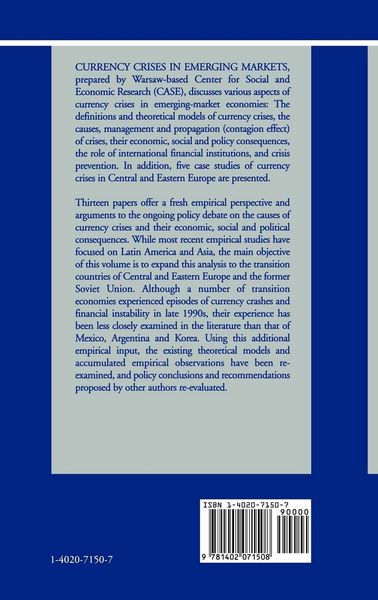 Produktbild: Currency Crises in Emerging Markets