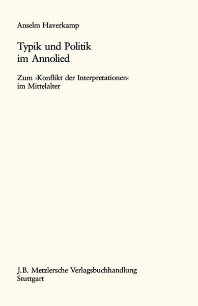 Produktbild: Typik und Politik im Annolied