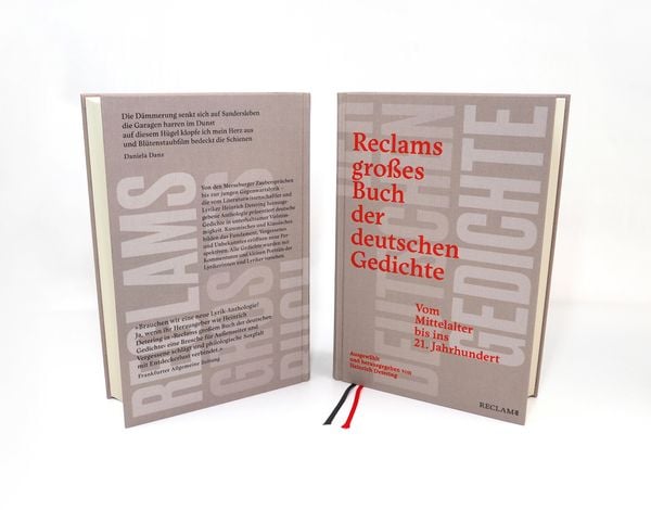 Produktbild: Reclams gro&szlig;es Buch der deutschen Gedichte. Vom Mittelalter bis ins 21. Jahrhundert
